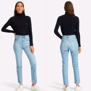 Everlane Cheeky Straight Jeans Sky Blue wash